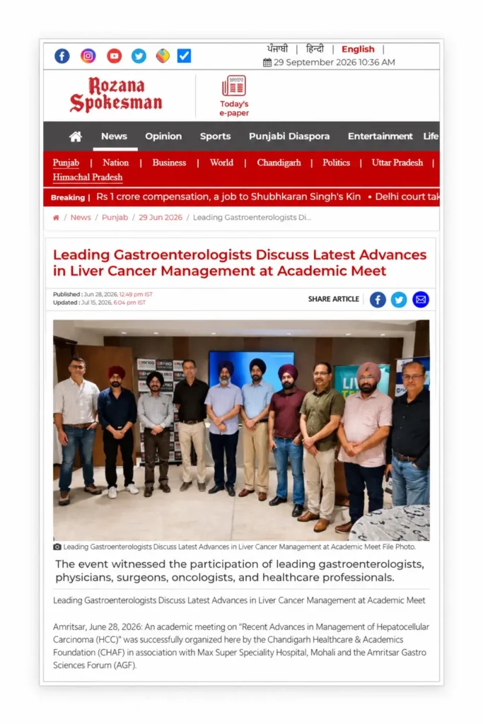 Dr Tegbir sidhu Media Post