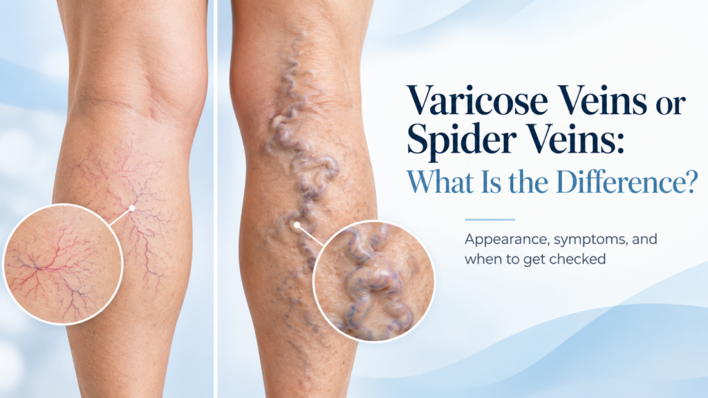 Varicose Veins or Spider Veins: what is the difference?